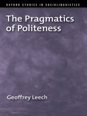 cover image of The Pragmatics of Politeness